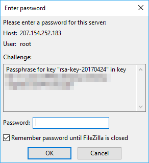 digitalocean filezilla ssh